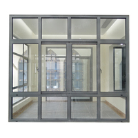 Ventana Corredera Horizontal WANJIA Moderna para Apartamento, de Aleación de Aluminio, Insonorizada, con Malla de Acero Inoxidable