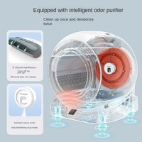 Bac à litière intelligent pour chat surdimensionné entièrement fermé anti-éclaboussures nettoyage automatique désodorisant toilette électrique pour chat