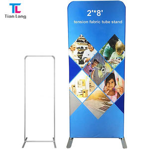 Tamaño personalizado 8x8ft Soporte de fondo Arco de metal Soporte de fondo 3 piezas Publicidad Feria comercial Soporte de exhibición Exposición Banner de pared - Product Image 6