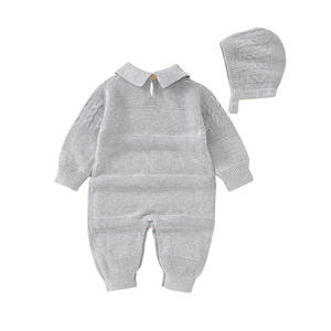 Mimixiong vente en gros pyjamas pour bébés personnalisés ensembles de barboteuses sweat-shirt classique en coton costumes pour tout-petits ensembles de vêtements pour bébé nouveau-né - Product Image 5