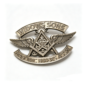 Badge de revers en métal personnalisé pour club de motards, en laiton antique émaillé 2D, motif croix, style sportif et mode - Product Image 5