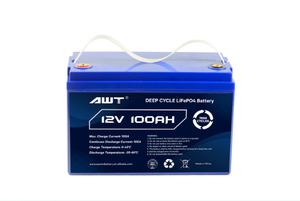 AWT 7000深度循环寿命Po4最佳质量12v 100ah可充电太阳能锂离子36v电池组锂电池12v - Product Image 3