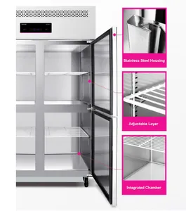 Refrigerator Restaurant Kitchen Stainless Steel Upright Freezer Chiller Other Refrigeration Commercial Refrigerator
