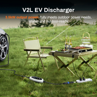 Déchargeur de voiture électrique 16A 3,5 kW Type 2 GBT, prise de chargeur EV 220V, déchargeur standard européen pour pique-nique en extérieur