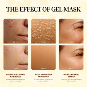 Gel Hidratante de Ácido Hialurónico con Colágeno en Forma de Película Congelada para Iluminar y Reafirmar, Mascarilla Aplicada - Product Image 3
