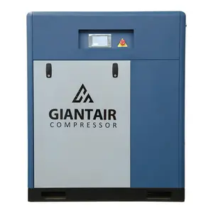 Giantair 22kw 30hp 8bar 2065 185 Cfm 150 Cfm औद्योगिक हवा कंप्रेसर मशीन कीमत बिक्री के लिए पेंच हवा कंप्रेसर स्थिर