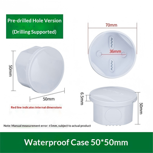 50x50x50mm IP65 Waterproof Junction Box Blank Enclosure No Holes <b>Small</b> Plastic Electrical Box Terminal box - Product Image 2