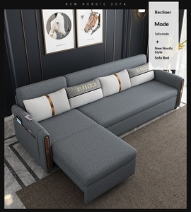 Sofá Cama Plegable Multifuncional de Tela y Metal, Diseño Moderno, Mueble para el Hogar, Ideal para Espacios Pequeños - Product Image 4