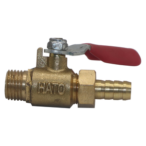 Válvula de Bola SYD-1222 de 1/4'' con Rosca Macho y Extremo Roscado Hembra de 1/4'', Válvula de Bola de Latón de 1/4'' con Conector de Manguera - Product Image 5