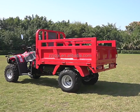 Quad agricole tout-terrain 4x4 NoBoWan 300cc à essence avec benne basculante en acier, puissant moteur 12,5 kW pour le remorquage et l'agriculture