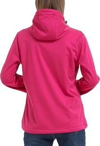 Softshell personalizzato giacca impermeabile donna con supporto giacca a vento Logo Sport primavera <span class=keywords><strong>Safari</strong></span> chiusura con cerniera autunno - Product Image 2