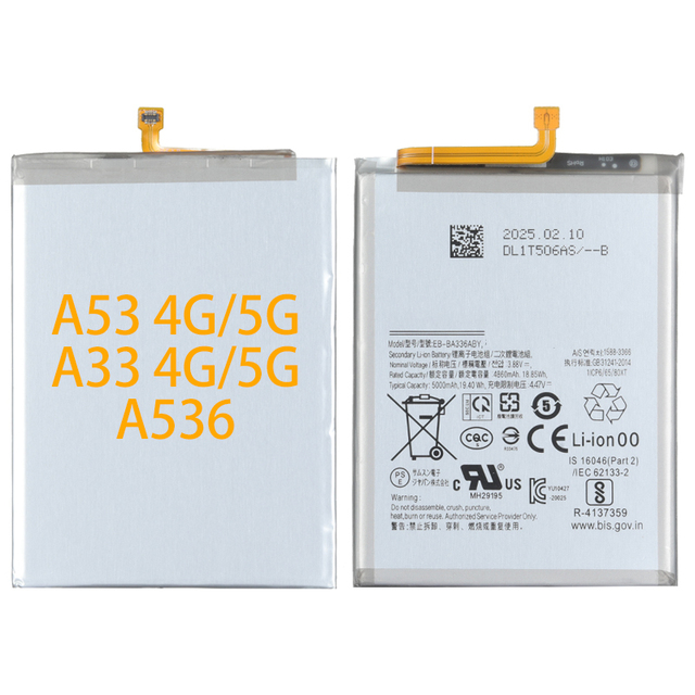 Wholesale Best Price 3.85v 5000mAh Replacement Battery for Samsung Galaxy A53/A33 SM-A536 A336 EB-BA336ABY