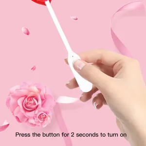 Agolyn Tastysounds Rose Flavor Hard Candy Toy Happy Birthday Lollipop