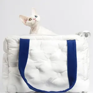 Luxury Pet Carrier Airline Approved Pet Travel Bag Portable and Washable Dog Travel Bed