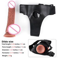Vente en gros de harnais avec godemiché portable pour les jeux de couples lesbiens