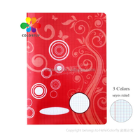 Cahiers d'exercices A4 Anhui, 200 pages, couverture PP, papier Seyès, 3 couleurs