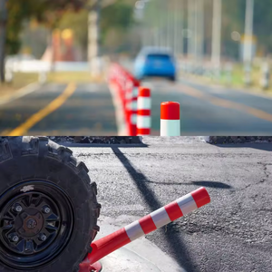 Commercio all'ingrosso <span class=keywords><strong>di</strong></span> sicurezza del traffico stradale PE vialetto segnaposto flessibile segno <span class=keywords><strong>di</strong></span> avvertimento Post <span class=keywords><strong>di</strong></span> delineatore Post con Base in gomma - Product Image 6