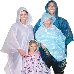 Poncho de lluvia desechable para adultos y niños, poncho de emergencia desechable - Product Image 4