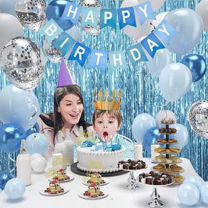 Papier personnalisé chiffres lettre drapeau paillettes toile de fond rose fille fête décoration joyeux anniversaire bannière - Product Image 4