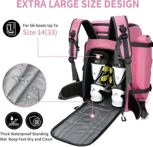 <b>Low</b> Price Waterproof Travel Organizer Ski Boot Bag for Gym Sport Ski Equipment <b>Storage</b> Anti-Theft Snowboarding External Frame - Product Image 5