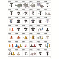 Kit de fixation de rivets en plastique pour voiture-Clips d'aile de panneau de garniture de porte