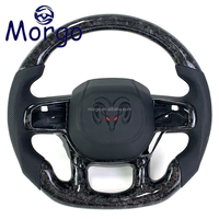 Accessoires Volant en fibre de carbone forgé de style tout-terrain personnalisé pour Dodge Ram 1500 3500 4500 TRX Rebel Dodge Pickup Truck