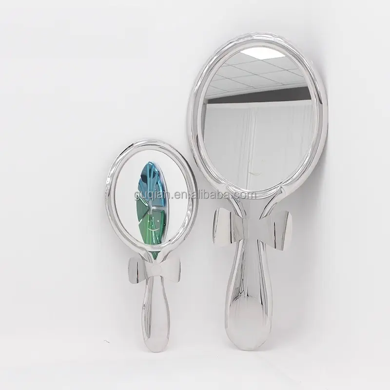 디자이너 창조적 인 스테인레스 스틸 활 벽 매달려 장식 거울 현관 거울 모델링 거울