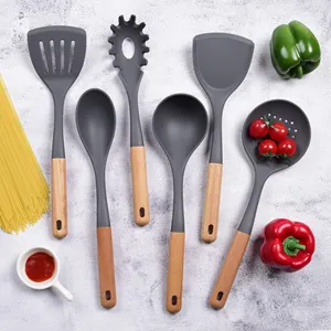 베스트 셀러 제품 2024 utencilios de cocina 6 pcs 실리콘 주방 용품 세트 여름 용품