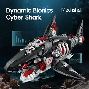 Lámpara Mecánica Cyber Shark, Juguete Educativo de Bloques de Construcción de Plástico para Niños, Regalo de Cumpleaños Compatible con - Product Image 3