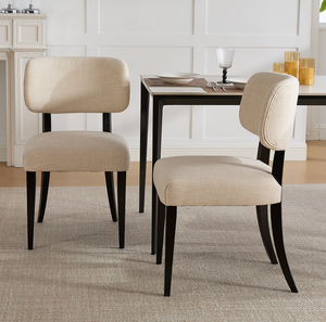 Ensemble de 2 chaises de salle à manger en bois, chaises de salle à manger modernes rembourrées en tissu, pieds solides, meubles écologiques pour la maison, pour le salon - Product Image 1