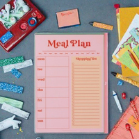 Carnet de planification hebdomadaire personnalisé avec fonction magnétique, 52 semaines, reliure spirale, couverture en PVC, format 8,2 x 11 pouces, impression couleur intégrale