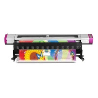I3200 Eco pour imprimante numérique intérieure et extérieure à solvant 2.5M avec têtes d'impression DX5 et DX7 pour l'impression de cuir et de tubes sur