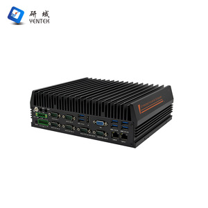 PC de bureau intégré Intel LGA1151 DDR4 <span class=keywords><strong>2</strong></span> Intel I210AT LAN 6 RS232 485 DB9 COM <span class=keywords><strong>8</strong></span> DI <span class=keywords><strong>8</strong></span> DO Ordinateur industriel sans ventilateur sur rail DIN - Product Image 1