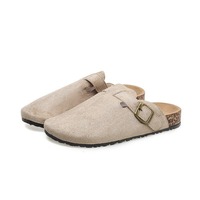 2024 femmes été demi-paquet pantoufles nouvelle mode Offre Spéciale pas cher en gros semelle épaisse antidérapant chaussures plates diapositives populaires