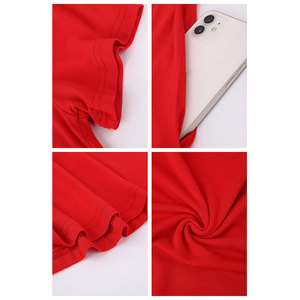 100% Tái Chế Polyester Jersey Của Phụ Nữ Mùa Hè Giản Dị T Áo Sơ Mi Dresses Ngắn Tay Áo Đu Váy Túi - Product Image 5