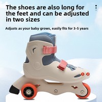 Patins à roulettes réglables ZHOYA pour garçons et filles, patins en ligne pour débutants, roues simples, antidérapants, chaussures d'extérieur