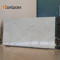Grande dalle de pierre de quartz imprimée de luxe moderne, 93 % de quartz naturel, pierre artificielle polie pour la décoration d'hôtels et de villas