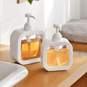 Bouteille vide grande capacité pour gel douche à pompe manuelle, idéale pour recharger les ensembles de salle de bain - Product Image 1
