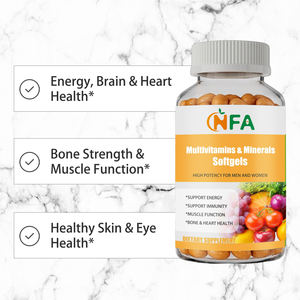 Cápsulas Blandas de Multivitaminas y Minerales OEM ODM con Vitamina, Calcio e Ioduro para Apoyar la Energía, la Inmunidad, la Función Muscular, la Salud Ósea y Cardíaca - Product Image 2