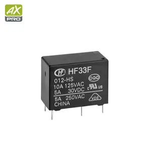 HF33F/012-HL3宏发电源继电器12VDC 10A SPST-否 (20.5毫米10.2毫米15.7毫米) THT用于电动门窗