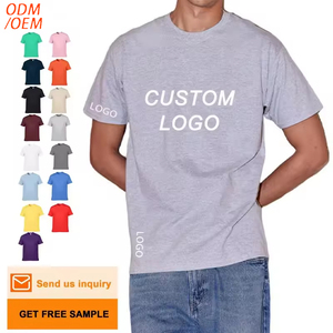 Camiseta Unisex de Cuello Redondo 100% Algodón Personalizada OEM, Diseño Sólido con Serigrafía Corta para Hombre - Product Image 1
