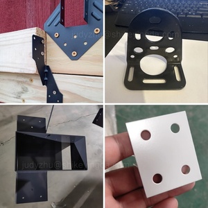 Tùy chỉnh mà<span class=keywords><strong>u</strong></span> đen sơn tĩnh điện thép không gỉ gỗ nối treo tường <span class=keywords><strong>U</strong></span> khung conner góc L chân đế - Product Image 5