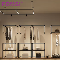 FOMSI Rail magnétique sans outil 4W 6W pour spots de grille DC24V 360° °   Lumière LED rotative pour usage commercial, éclairage spécial pour vestiaire