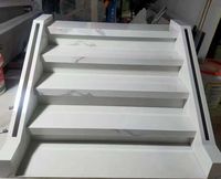 Takara — escalier en marbre et quartz, bande d'escalier moderne et simple, prix d'usine, en marbre, en vogue