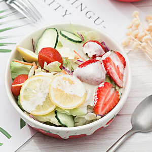 Tazones de cerámica para ensalada de fresas hechos a medida en varios colores, bonitos y modernos, perfectos para uso doméstico, con una amplia gama de diseños. - Product Image 2