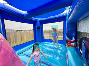 Castello Gonfiabile Commerciale a Tema Sirena con Scivolo d'Acqua, Combo Castello Gonfiabile per Bambini in Vendita - Product Image 6