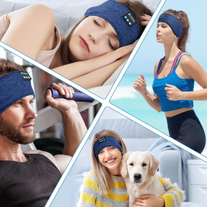 Bandeau de sommeil 2 en 1 pour le confort Casque sans fil Microphone intégré pour votre musique et vos appels Convient aux exercices de <span class=keywords><strong>yoga</strong></span> - Product Image 6