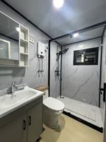 Maison conteneur modulaire pliable extensible à double aile de 20 pieds, préfabriquée, compacte et portable