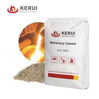 Kerui Brique réfractaire en argile résistant à la chaleur Poudre de ciment réfractaire coulable en béton à haute température pour four à ciment