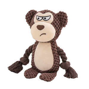 Eco-Friendly <b>Plush</b> Animal Interactive Squeaky Toy with Cartoon Design Cotton Material Chew-Ready for Dogs - Product Image 2